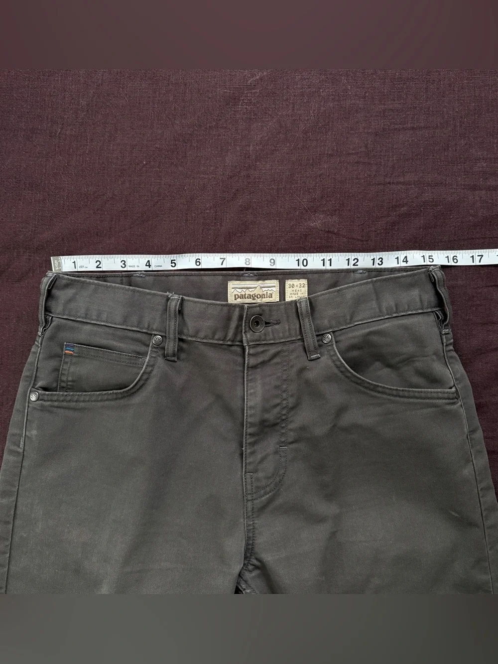 Patagonia Iron Clad Organic Cotton Pants Mens 30x32 Gray Straight Workwear Outdo